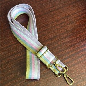 Madewell Multi-Pastel Striped Bag Strap